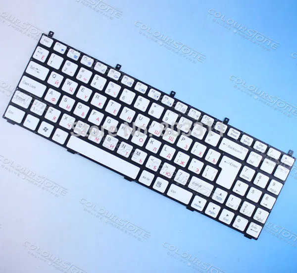 

Russian Laptop Keyboard for DNS 0123975 MP-08J46SU-4301 6-80-W76S0-281-1 White Laptop keyboard