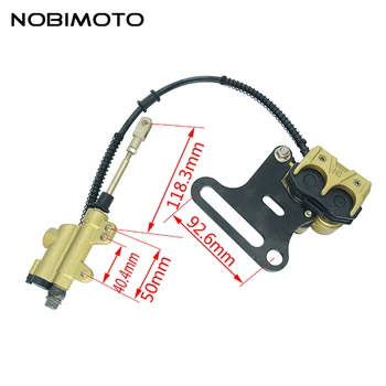 

New Universal Motorcycle Hydraulic Rear Brake System Assembly Rear Brake Master Cylinder For 110cc 125cc PIT PRO Dirt BikeDS-136