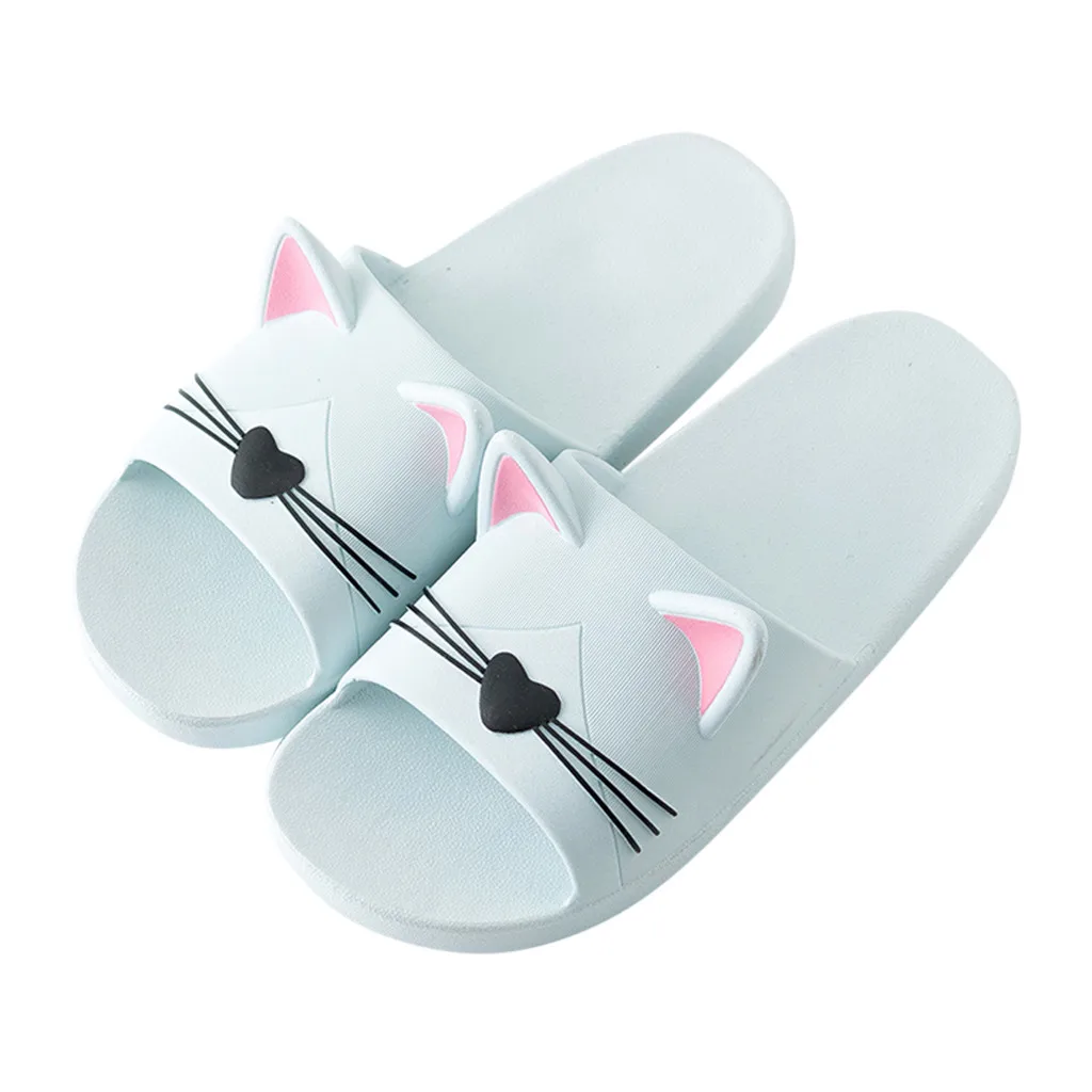 

Male And Female With The Cartoon Cat Home Shoes Non-slip Slippers Beach Shoes Parent-child Plus Size Shoes Zapatillas 30