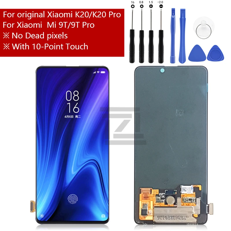 

Original AMOlED LCD For Xiaomi Redmi K20 Lcd K20 Pro Touch Screen Digitizer Assembly Repair Parts For Xiaomi MI 9T Lcd 9T Pro