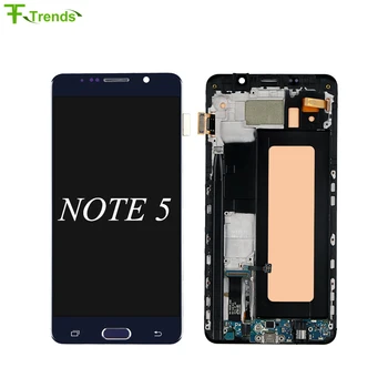 

Fftrends 1PCS For Samsung Galaxy Note 5 OEM New LCD Screen Display with Touch Digitizer Full Assembly Replacement With Frame