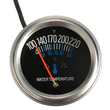 Car Thermometer Auto Mechanical Water Temperature Meter Industrial Water Read Dial Electronic Temperature Gauge 2V 52mm