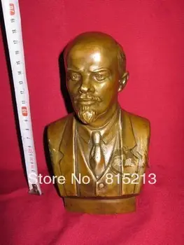 

wang 00023 Medium USSR Vladimir Lenin Bronze Statue Sculpture 7"H