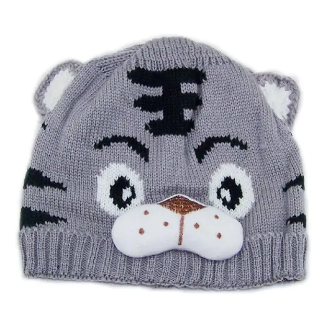 Bnaturalwell Baby tiger hats crochet hat animal design children tiger