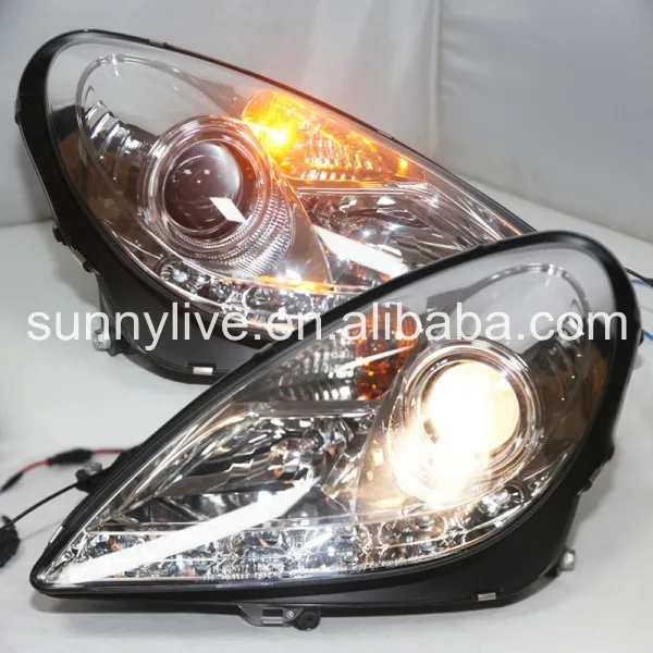 

For Mercedes-Benz R171 SLK200 SLK280 SLK300 SLK350 LED Head Light 2004-2011 Year Chrome Color SN