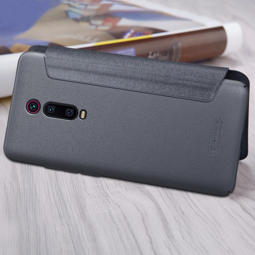 Флип-чехол для Xiaomi Redmi K20 Pro, корпус Nillkin Sparkle Series, PU кожаный чехол для Xiaomi Redmi K20, чехол - Цвет: gray