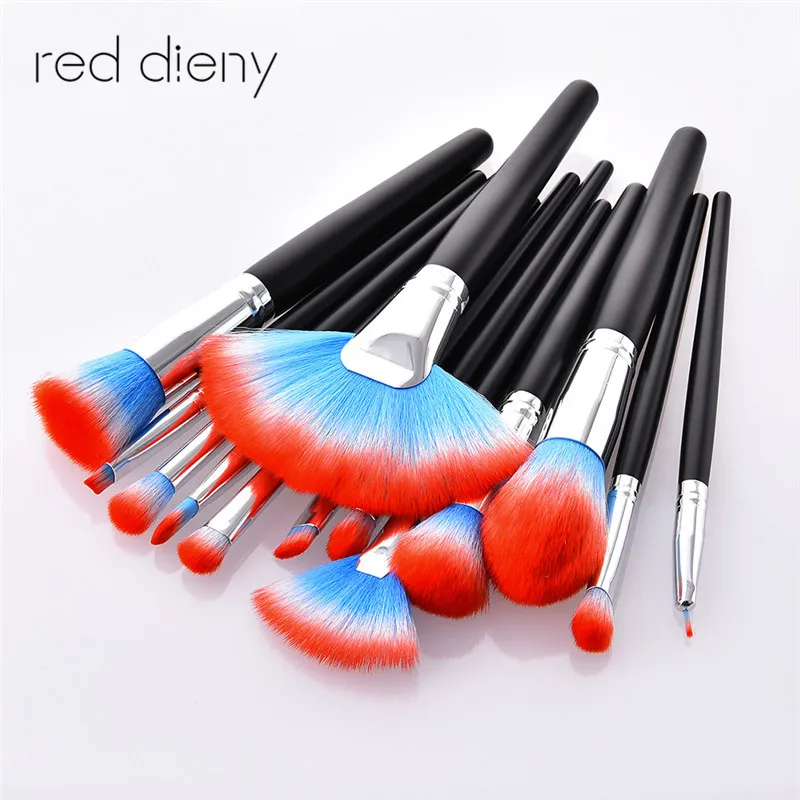 13 PCS Cosmetic Makeup Brushes Set Blusher Eyeshadow Powder Foundation