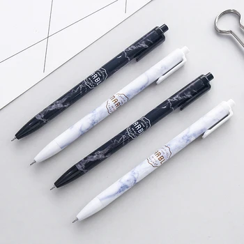 

36 pcs/Lot Marble gel pen 0.5mm fine nib Black color pens Stationery Office School student supplies Canetas escolar EB503
