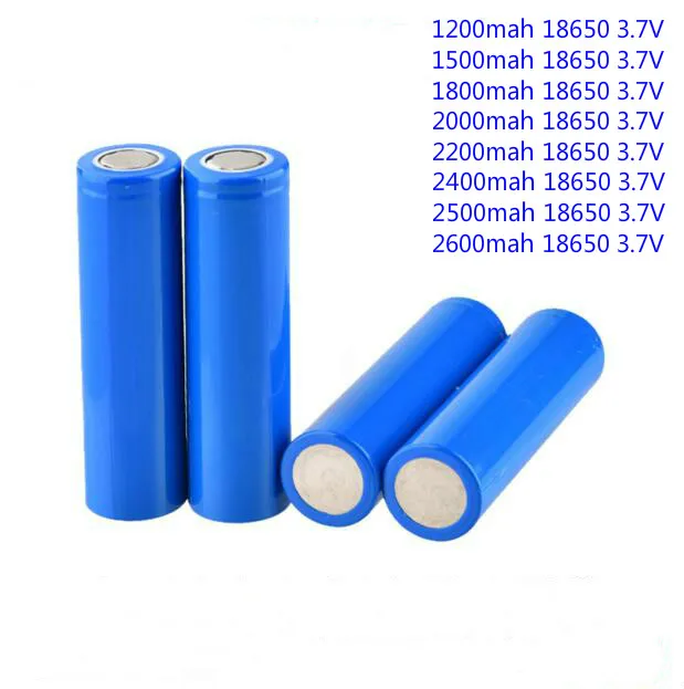 Дешевые 18650 1200mah 1500mah 1800mah 2000mah 2200mah 2600mah 3,7 mah V литий-ионный аккумулятор для мобильный фонарик с питанием 1 шт./лот