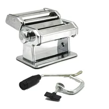 Машина для приготовления макаронных изделий из нержавеющей стали, рулонов и нарезок, тесто для приготовления макаронных изделий, регулируемая толщина, ручная прессовочная машина