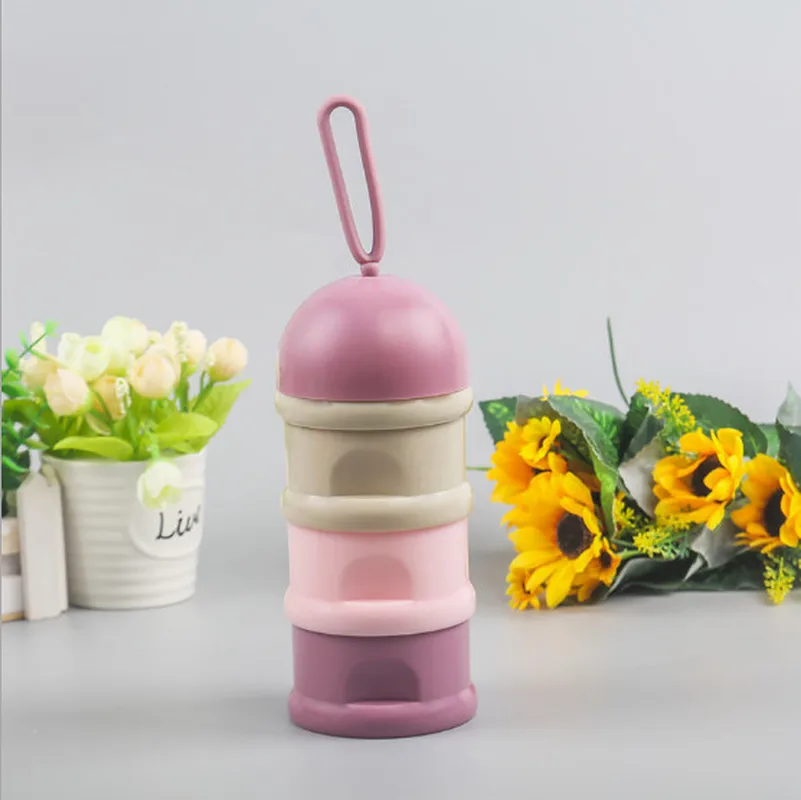 

Hot Sales For Useful Baby Feeding Newborn Milk Container Infant Kids Formula Milk Powder Three Grid Snacks Candy Supplies Boxes