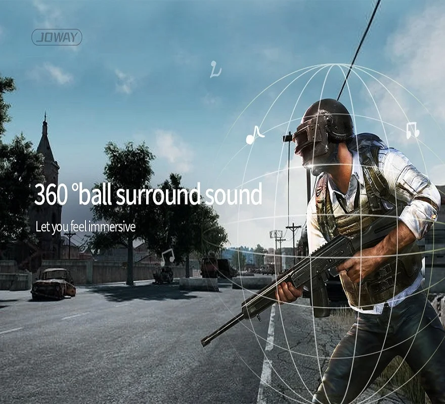 JOWAY H32 3D 360 Surround беспроводной Bluetooth есть курица artifac Игры наушники стерео Бас PUBG