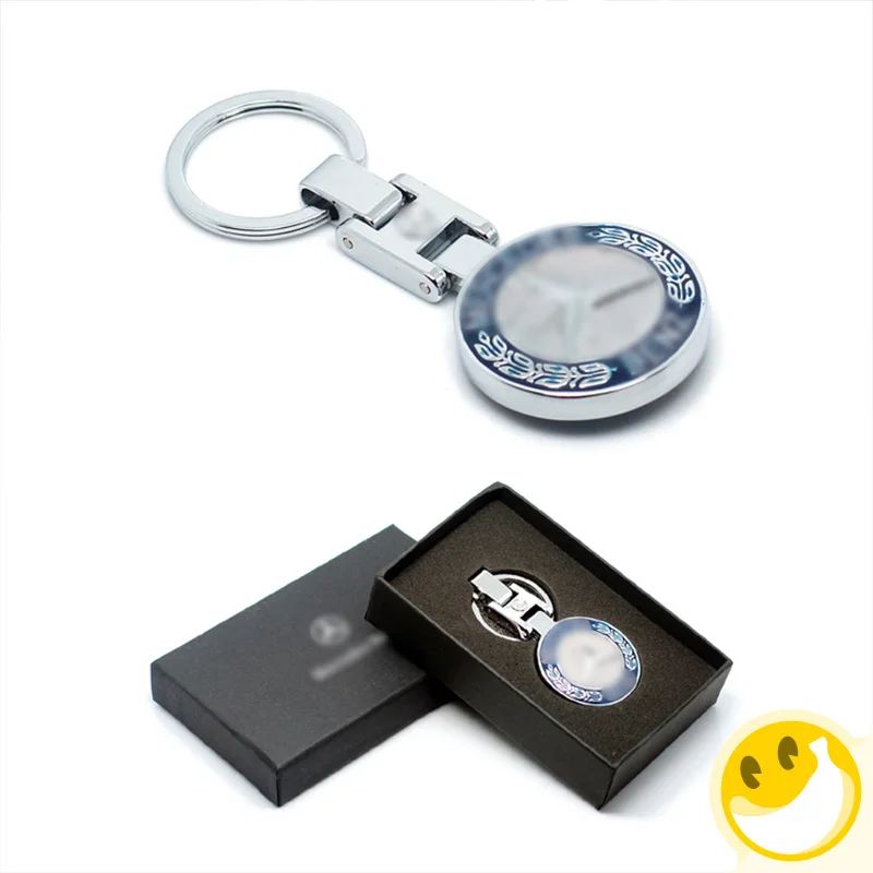 

For Mercedes-benz C200 C300 C280 ML GLK Electrogalvanizing alloy Key Chains Rings Holder For Car Keyrings