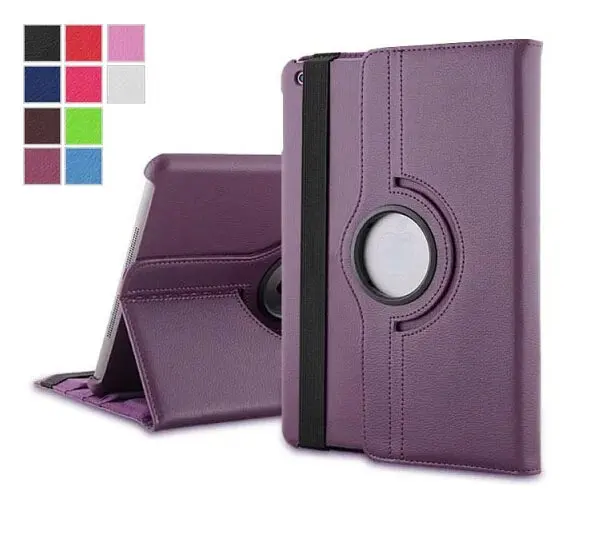 

for iPad Mini 4 Case 360 Degree Rotating Leather Stand Case Cover for Apple iPad Mini 4 Fundas Protective 10 Color 30pcs/Lot