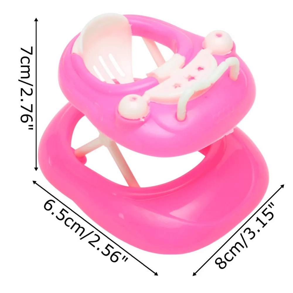 New 1:6 Pink Plastic Walker Toys for Doll's House Dollhouse Miniature Display