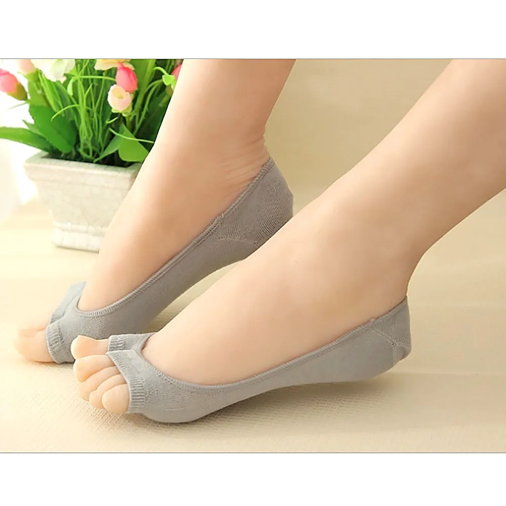 Носки невидимки с открытым носком 5 цветов|anti-skidding|anti-skid shoe |