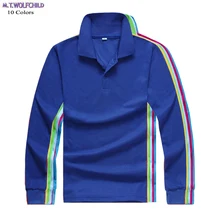 10 цветов, M-3XL, мужские рубашки с длинным рукавом, одноцветные рубашки поло, повседневные мужские футболки с отложным воротником, модные тонкие мужские топы