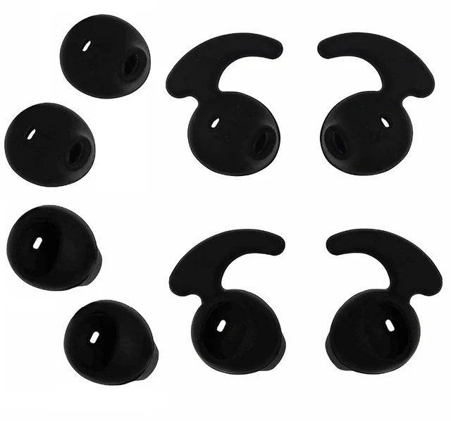 4 Pair Black Anti Slip Silicone Replacement Ear Buds Tips For Galaxy S7edge S7 S6 Level U Eo Bg9 Bluetooth Earphone Ear Bud Tips Ear Tipsreplacement Ear Tips Aliexpress