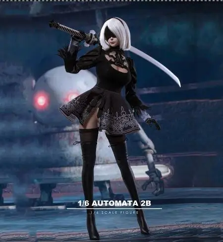 Игровая фигурка 2B 1/6 nier automata фигурка голова лепить комплект одежды w оружие nier 2 девушка фигурка желаний МАСКА ИГРУШКА Коллекционная без тела - Цвет: TF01 set no body