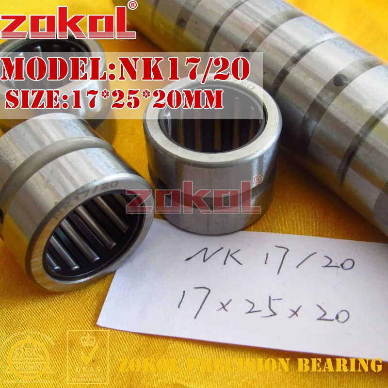 Zokol подшипник nk17/20 игольчатый подшипники с из внутренней кольцо 17*25*20 мм|ring ring|ring