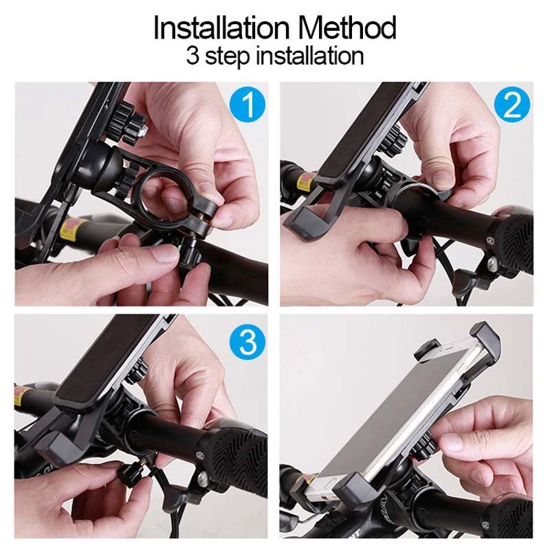 Мотоцикл держатель Подставка для сотового телефона вращающийся мотоцикл крепёжный кронштейн для iPhone samsung gps зеркало заднего вида монтажный зажим