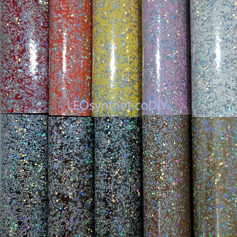 

1PC 21X29CM Smooth Glitter Leather For Making Bows Accessories LEOsyntheticoDIY T126A