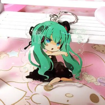 Аниме Hatsune брелок Мику японский мультфильм кагамин Рин Лен мегурин лука Meiko Kaito автомобильный брелок ювелирные изделия подарок - Цвет: 7