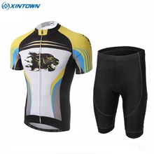 Xintown команда Для мужчин одежда Ropa Ciclismo езда летом команда Велосипедный Спорт Наборы 3D гель мягкий нагрудник Шорты для женщин Велоспорт Джерси комплект