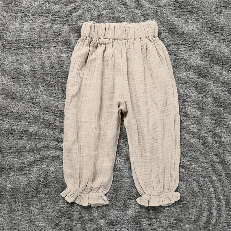 Liene/мягкие хлопковые штаны-шаровары для малышей; летняя детская одежда для маленьких мальчиков и девочек; детские длинные штаны; леггинсы для мальчиков; срочная распродажа