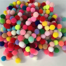 400 шт./лот, маленький, мульти, сделай сам, декоративный шар, 10 мм, меховой помпон, мягкие помпоны, домашний декор, декоративные цветы, поделки