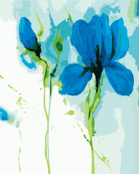 

Frameless picture on wall acrylic painting by numbers abstract oil painting unique gift paint by numbers beautiful flower B590
