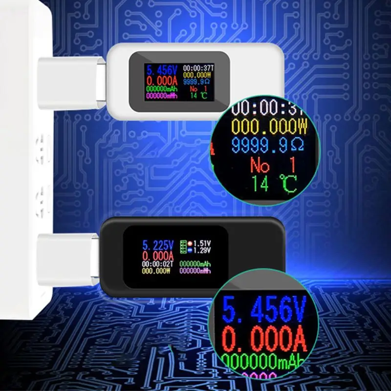 

USB OLED Current Voltage Test Meter Power Capacity Current Measuring Household Tester Accurate Instrument For Electric Appliance