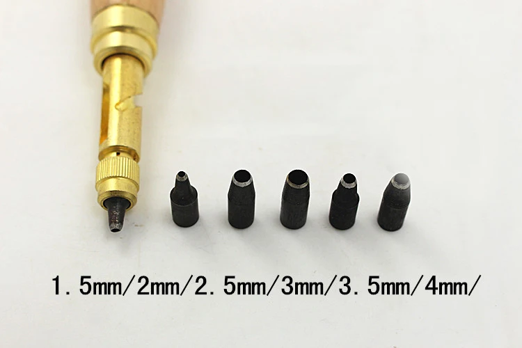Кожаный перфоратор набор Дырокол Набор Дырокол ремень кожевенное ремесло перфоратор кожаный инструмент