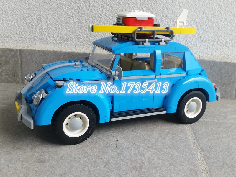 

2017 New AIBOULLY 003 1193Pcs Creator Volkswagen beetle Model Building Kits minis Bricks Toys Compatible with 10252 DIY
