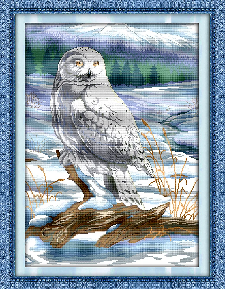 

New arrival 2018 Snow eagle Cross Stitch DIY 11CT 14CT Cross-Stitch Kit Handmade Embroidery for Needlework