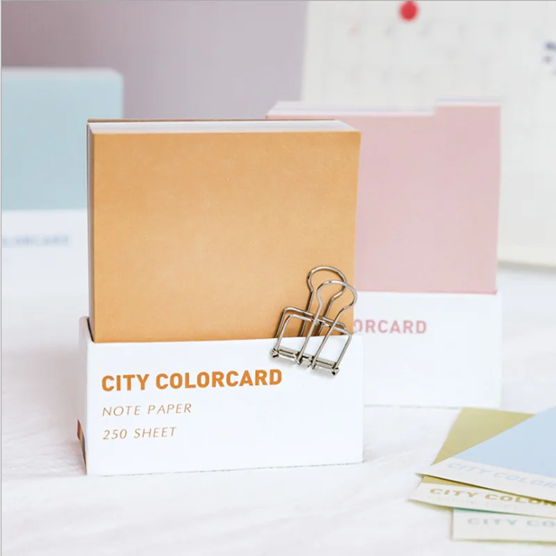 

City color card note paper message note sticker creative student note stationery