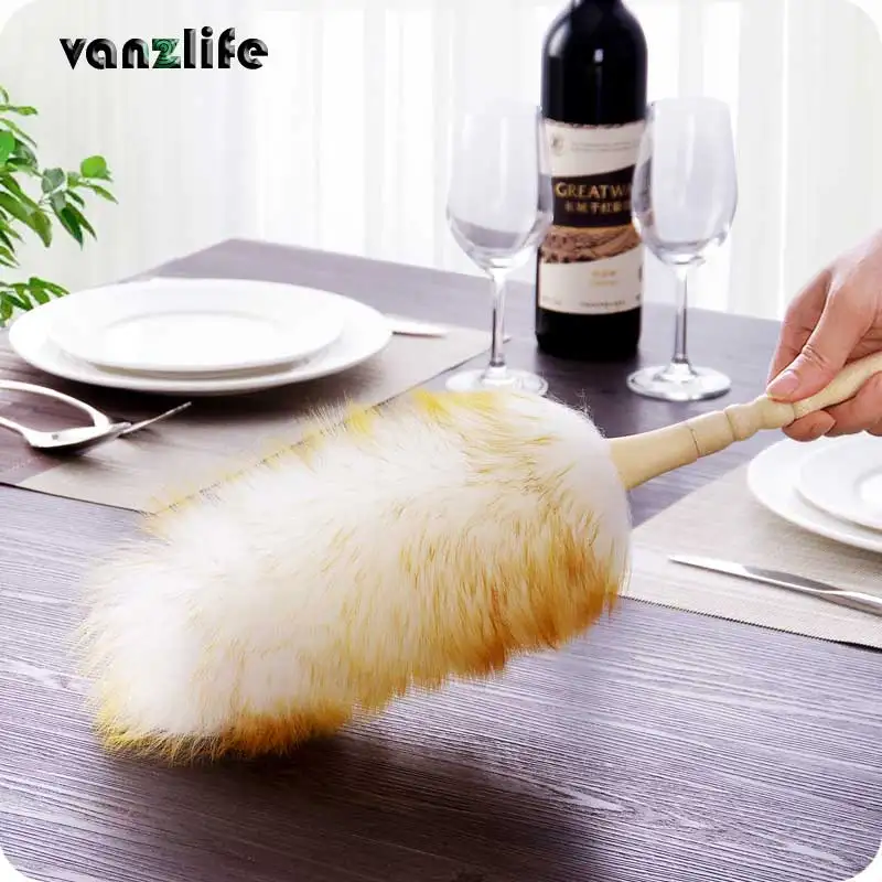 vanzlife household lint free feather duster furniture dusting cleaning