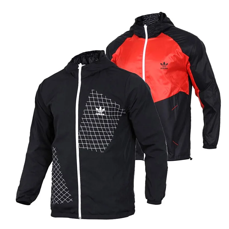Оригинальное новое поступление, мужская спортивная куртка с капюшоном D REV WB JACKE(Двусторонняя - Цвет: CW5168