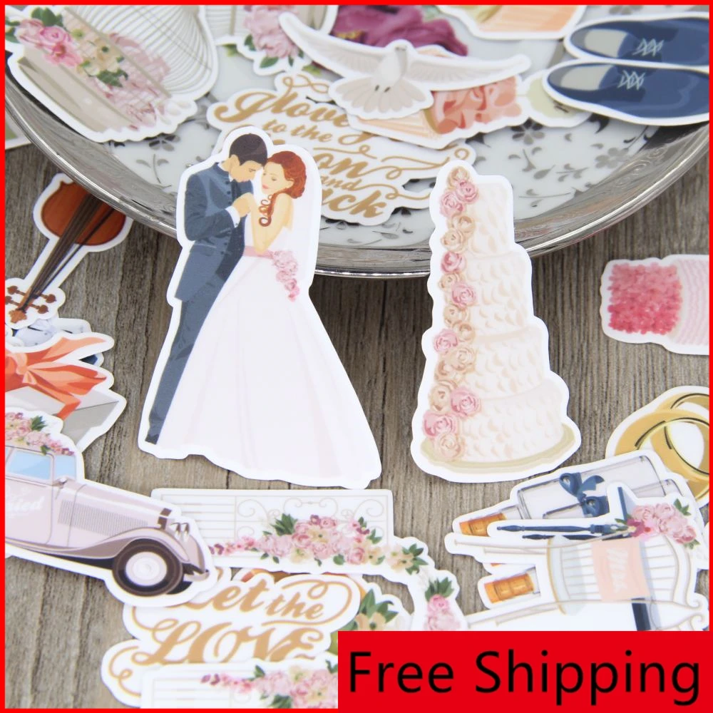 

30pcs love wedding marriage party personalized scrapbook Stickers scrapbooking material personalized sticker happy planner craft