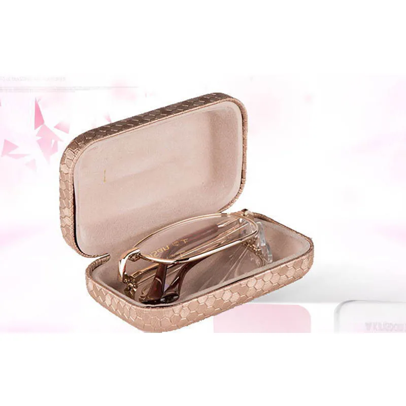 

2019 Folding Metal Frame Mini Diopter 1.5 2.0 2.5 Presbyopic Reading Glasses Women Men Eyeglasses Oculos Eyewear Watch with Case