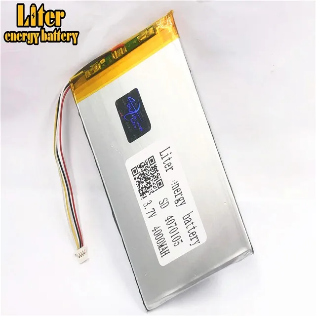 Вилка 1,0-4 P 4070105 цена 3,7 v 4000mah lipo батарея в аккумуляторных батареях с полной емкостью