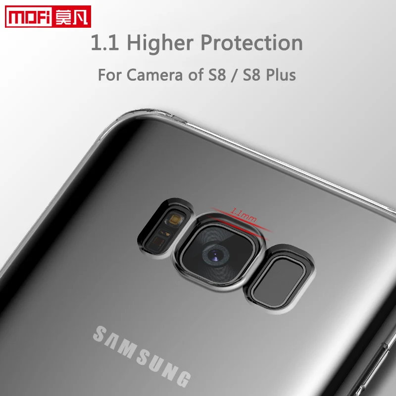 Чехол для samsung galaxy s8 задняя панель из мягкого силикона с mofi ultra clear оригинальное S8 +