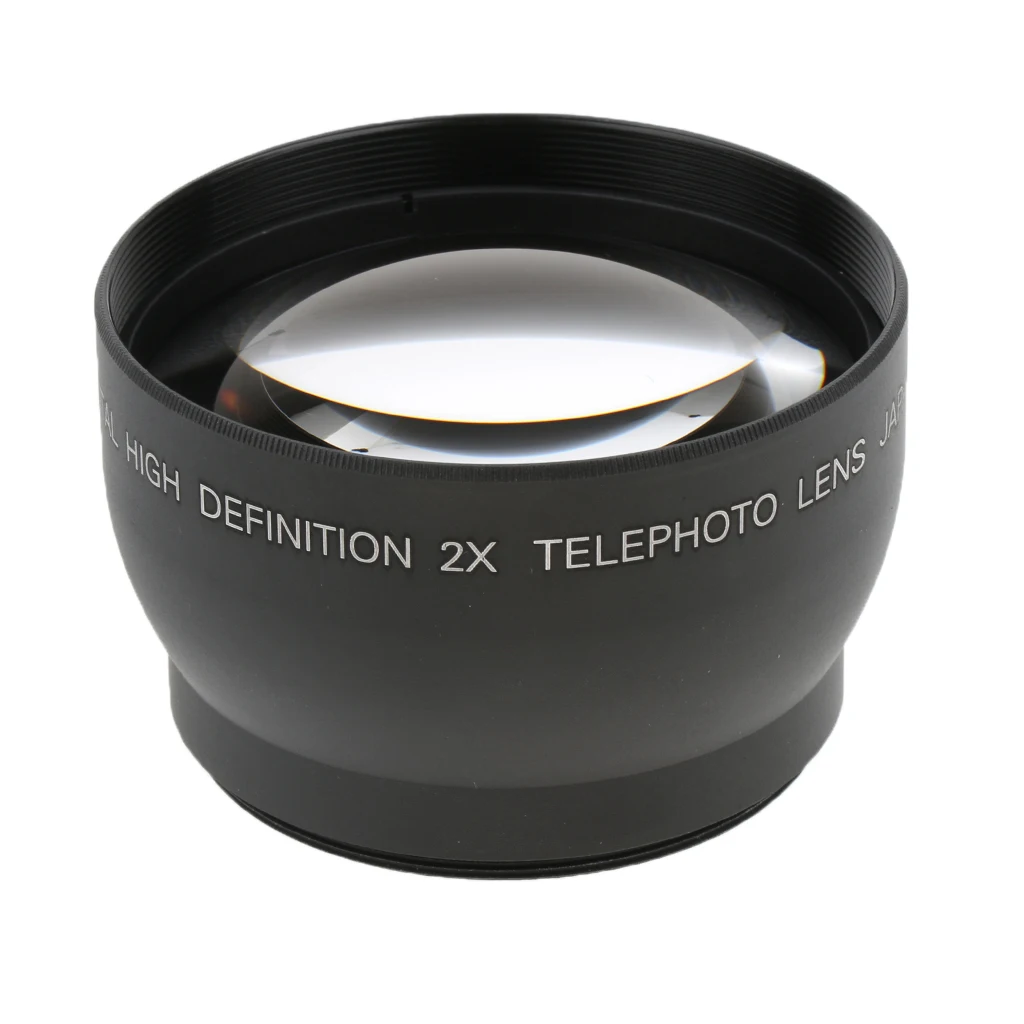 52mm 2x 2.0X Magnification Tele Telephoto Lens For Canon Nikon Sony DSLR Camera
