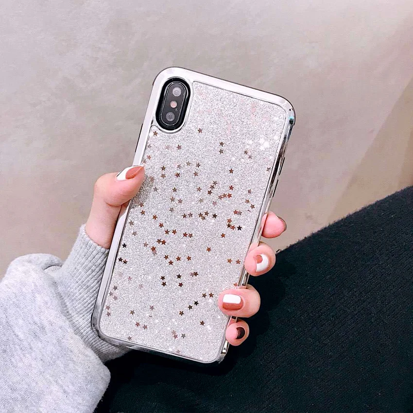 2019 Luxury Glitter Shining Case for iPhone X 7 8 PLUS 6 6S TPU Full Cover Glitter Case for iPhone XS MAXXSXXR Cover (5)