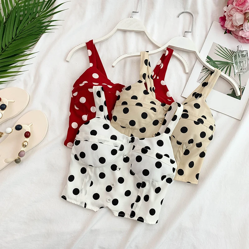 

TOTRUST Sexy Tank Top Women Summer Tops Women Sleeveless t Padded Bra Vest Crop Top Fitness Beach Backless Short Halter Tops