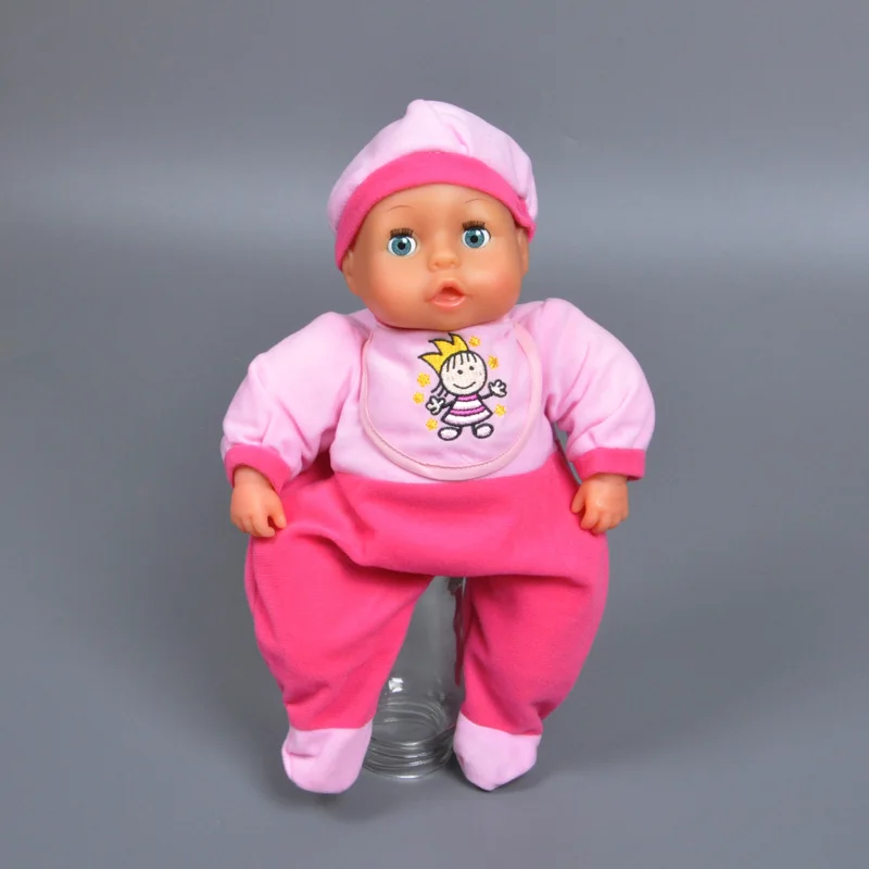 

Baby Simulation Doll Eyes Will Blink and Close Cute Silicone Doll Female Baby Girls Sleeping Dolls Toys for Birthday Gifts