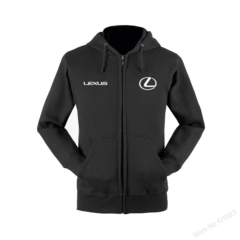 Новая мужская Толстовка для Lexus, осенняя зимняя повседневная однотонная куртка на молнии