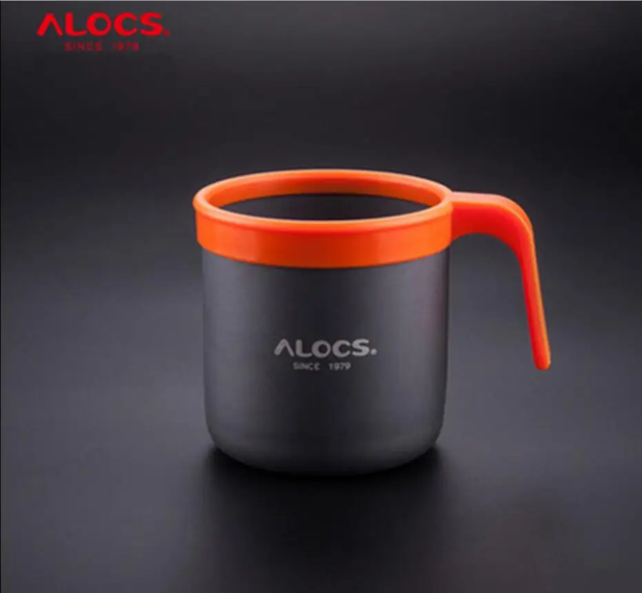 

ALOCS 401 400ML Outdoor Metal Cup Portable Camping Cup Outdoor Coffee Cup Outdoor Tableware Hiking Camping Equipment