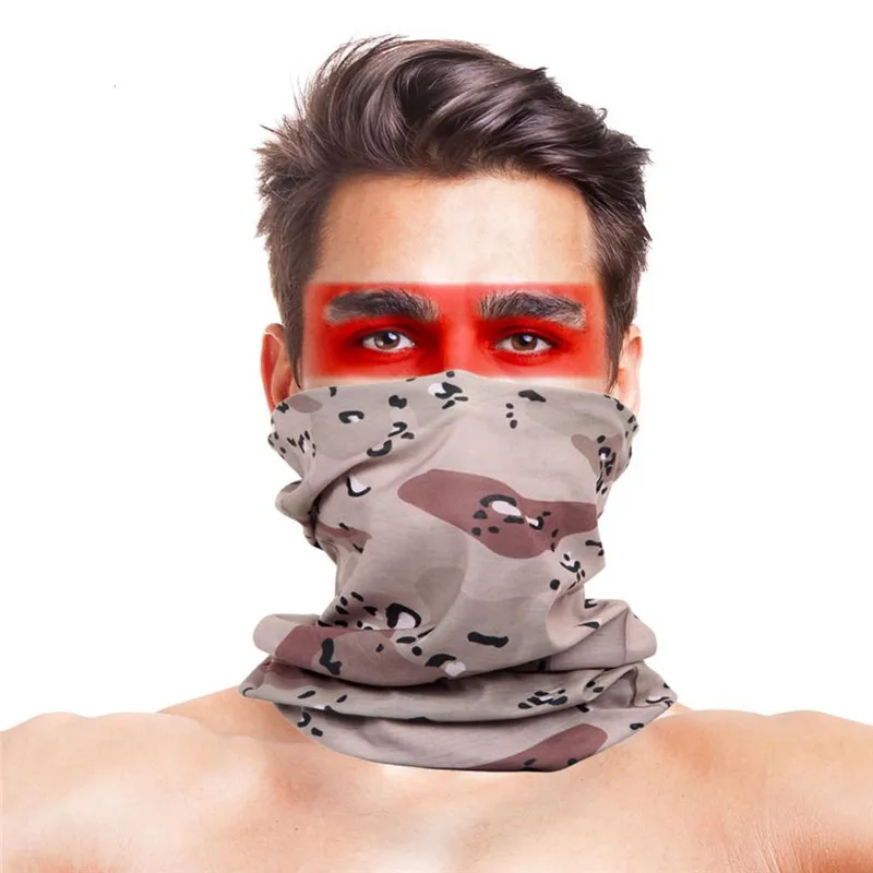 Армия цифровой платки аксессуары для волос полиэстер 24x50 см трубка камуфляж военные Магия Шеи Ветрозащитная маска шарфы - Цвет: 025