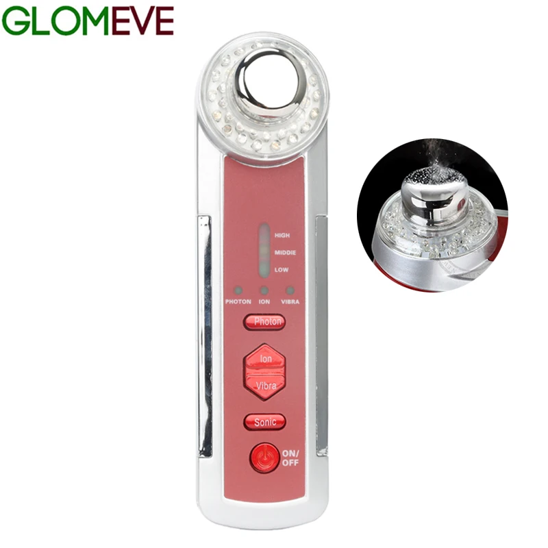 

Ultrasonic Ionic Vibration Professional Face Care Skin Rejuvenation LED Radio Frequency Photon Anti-Aging Massage Beauty Device